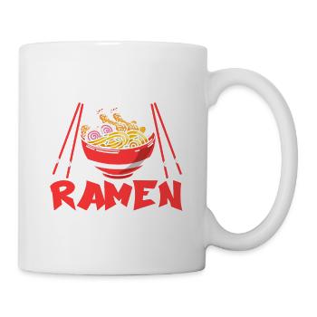 Ramen Anime Japanische Essstäbchen Nudeln - Tasse - Weiß - Rechts