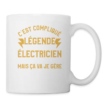 C'est Compliqué D'Etre Une Légende Et Un - Tasse - Weiß - Rechts