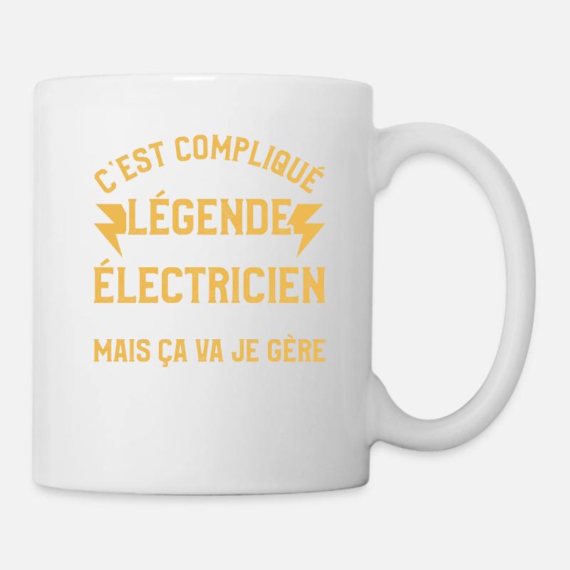 C'est Compliqué D'Etre Une Légende Et Un - Tasse - Weiß