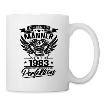 die Besten Männer wurden 1983 geboren - Tasse - Weiß - Rechts