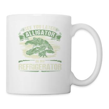 Vintage Gator Hunting, See You Later Alligator - Mug - white - Right