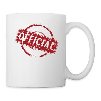 Une écriture cool qui avertit les adolescents officiels - Mug blanc - blanc - Droite