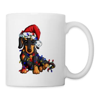 Dachshund Dog Fan Dog Lovers Christmas - Mug - white - Right