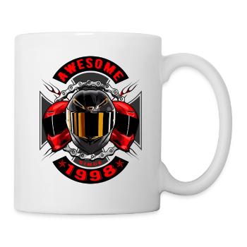 Awesome since 1998, biker's birthday - Mug - white - Right