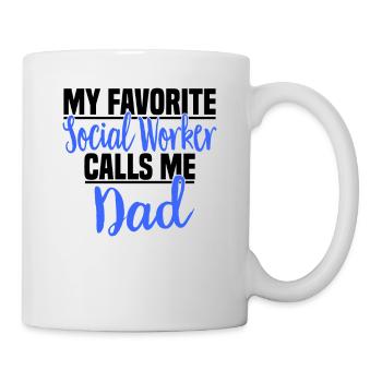 Social Work Social Work Social Work Dad - Mug - white - Right