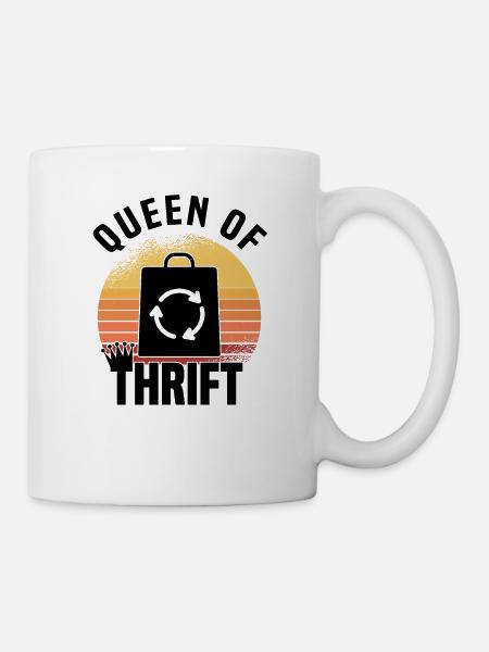 Secondhandladen Secondhand Öko Hipster Gebraucht - Tasse - Weiß