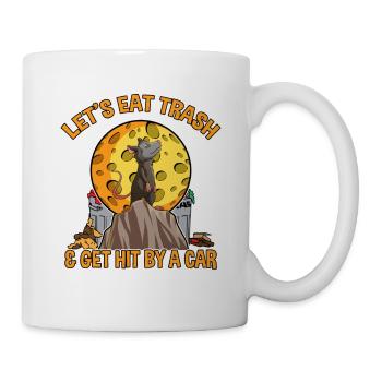 Opossum Design für Possum Fans und Opossum Fans - Tasse - Weiß - Rechts
