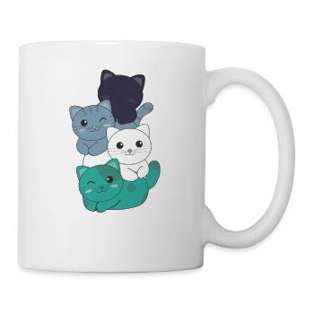 oriented aroace Flag Pride LGBTQ cute cats - Mug - white - Right