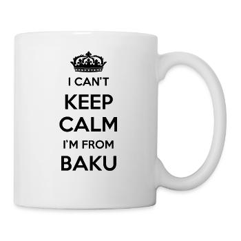 I can't stay calm, I'm from Baku - Mug - white - Right