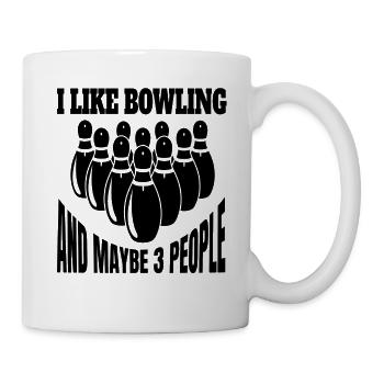 Bowling Skittles Cadeau Boule de bowling Bowler Skittles - Mug blanc - blanc - Droite