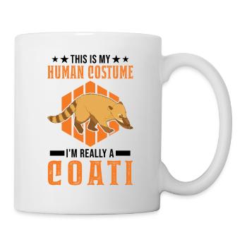 Coati Human Costume Halloween Coati Proboscis - Mug - white - Right