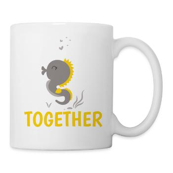 Petite amie, petit ami, homme, partenaire de la Saint-Valentin - Mug blanc - blanc - Droite