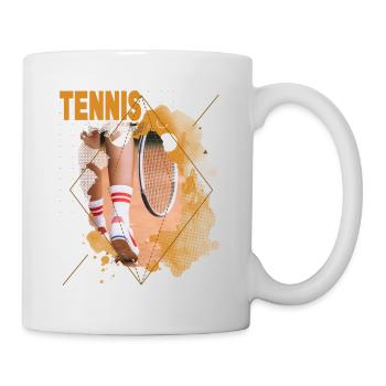 Tennis Tennis Player Player Vintage Retro - Mug - white - Right