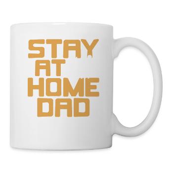 Stay At Home DAD I Was Born To Be One Retro Funny - Tasse - Weiß - Rechts