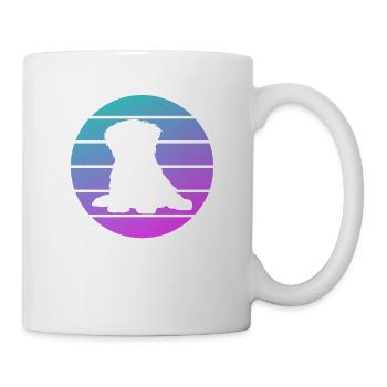 Rétro Pékinois Dog Lover - Mug blanc - blanc - Droite
