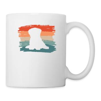 Vintage Retro Pékinois Dog Lover - Mug blanc - blanc - Droite