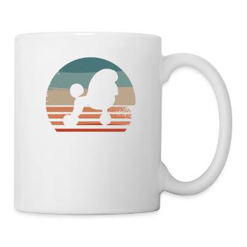 Vintage Retro Poodle Poodles Dog Lover - Mug - white - Right