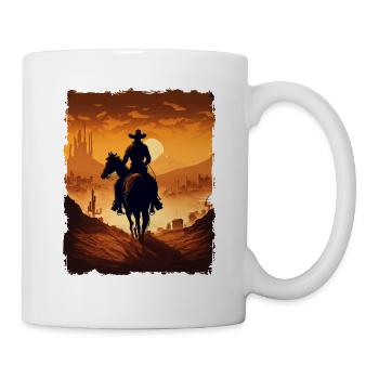 Western Cowboy Desert - Mug - white - Right