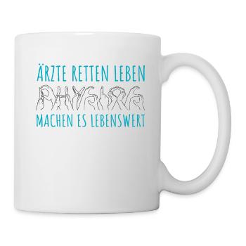 Physio Therapie Lebenswert Physiotherapeut - Tasse - Weiß - Rechts