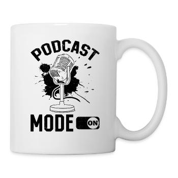 Mode podcast activé - Podcasting Podcast Host - Mug blanc - blanc - Droite