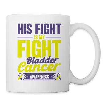 cancer de la vessie conscience cancer de la vessie sous - Mug blanc - blanc - Droite
