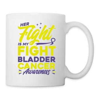 Survivant du cancer de la vessie Cancer de la vessie sous - Mug blanc - blanc - Droite