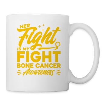 Survivant du cancer des os Soutien au cancer des os - Mug blanc - blanc - Droite