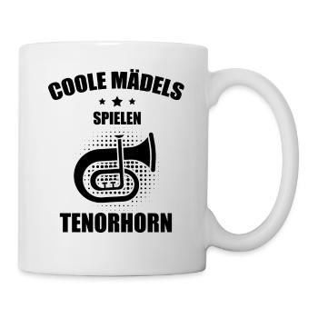 Tenorhorn Tenorhornspieler Tenorhornist - Tasse - Weiß - Rechts