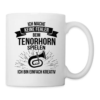 Tenorhorn Tenorhornspieler Tenorhornist - Tasse - Weiß - Rechts