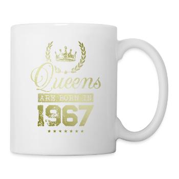 Queens born in 1967 - Tasse - Weiß - Rechts