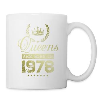 Queens born in 1978 - Tasse - Weiß - Rechts