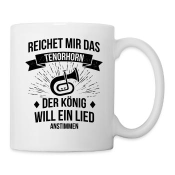 Tenorhorn Tenorhornspieler Tenorhornist - Tasse - Weiß - Rechts