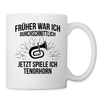 Tenorhorn Tenorhornspieler Tenorhornist - Tasse - Weiß - Rechts