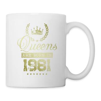 Queens born in 1981 - Mug - white - Right