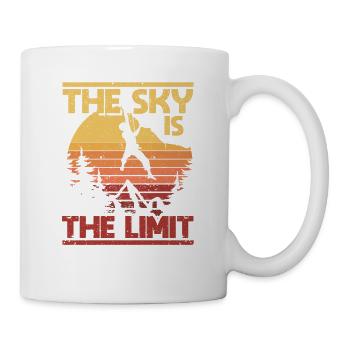 Der Himmel ist die Grenze Alpine Outdoor Speed - Tasse - Weiß - Rechts