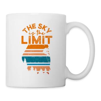 Le ciel est la limite Retro Escalade - Mug blanc - blanc - Droite