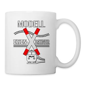 Modell Eisenbahner Lokführer - Tasse - Weiß - Rechts