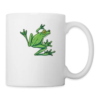 Soyez comme ma grenouille Soyez houblonné Conception pour un chasseur de grenouilles - Mug blanc - blanc - Droite