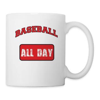 Baseball All Day - Mug - white - Right