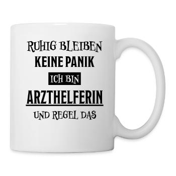 Arzthelferin Lustiger Spruch Arzthelferin Geschenk - Tasse - Weiß - Rechts