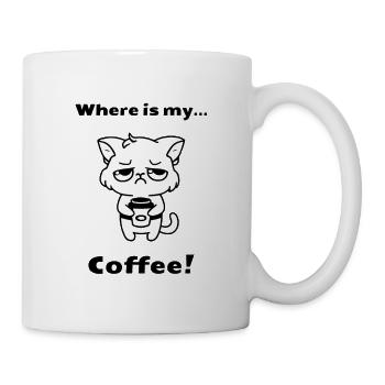 Kaffee Katze Süß Sweet Cat Coffee - Mug - white - Right