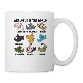 Axolotls aus der Welt süße Tiere Axolotl Arten - Tasse - Weiß - Rechts