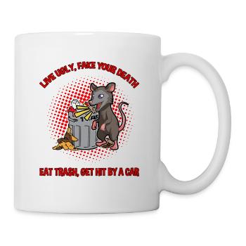 Opossum Design für Possum Fans und Opossum Fans - Tasse - Weiß - Rechts