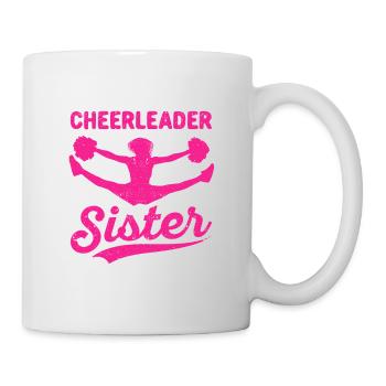 My favorite cheerleader is my sister - Mug - white - Right