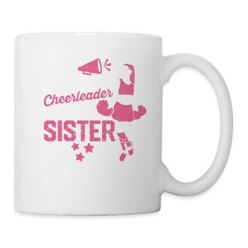 Mein Lieblings-Cheerleader ist meine Schwester - Tasse - Weiß - Rechts
