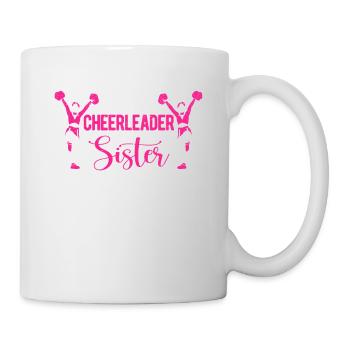 Meine Lieblings-Cheerleaderin ist meine Schwester - Tasse - Weiß - Rechts