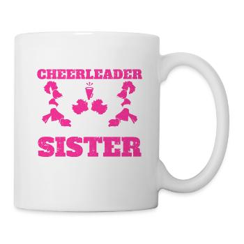 My favorite cheerleader is my sister - Mug - white - Right