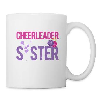 My favorite cheerleader is my sister - Mug - white - Right