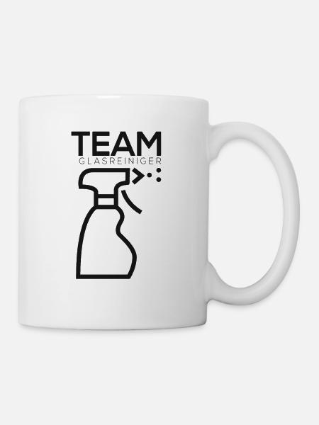 Team Glasreiniger - Tasse - Weiß