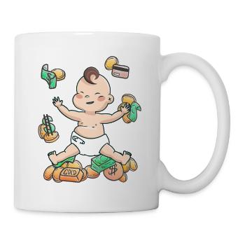 reiches Baby - Tasse - Weiß - Rechts